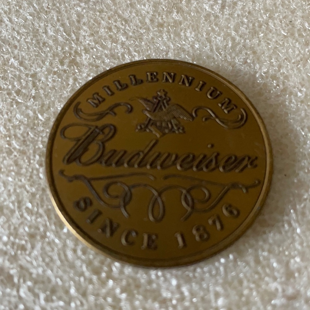 Budweiser coin since 1876